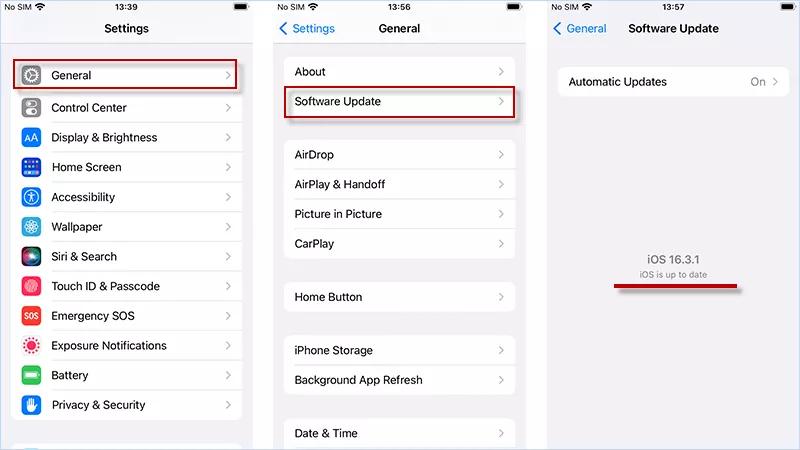 Use la última versión de iOS
