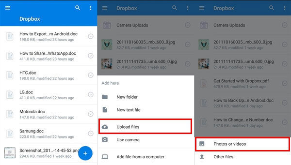 Cómo transferir datos de Samsung a Motorola a través de Dropbox