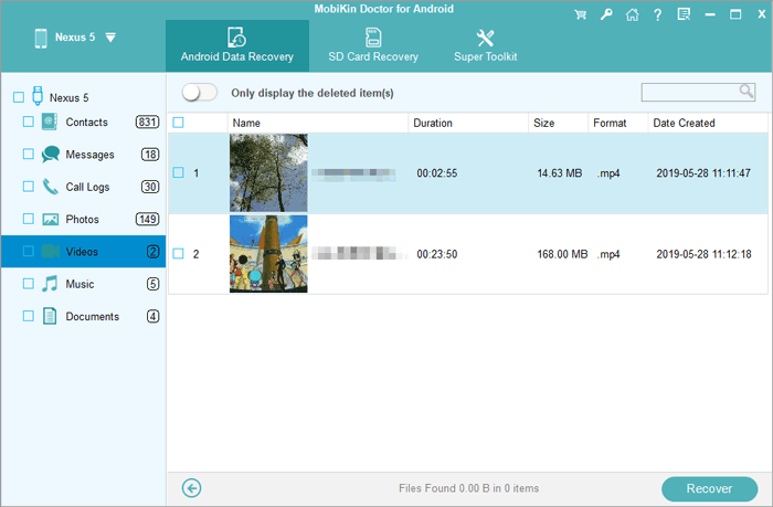 Transferir videos de Android a Mac