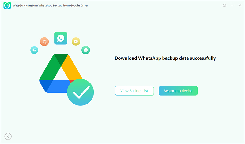 Guía de Watsgo: la copia de seguridad de Google Drive se descarga