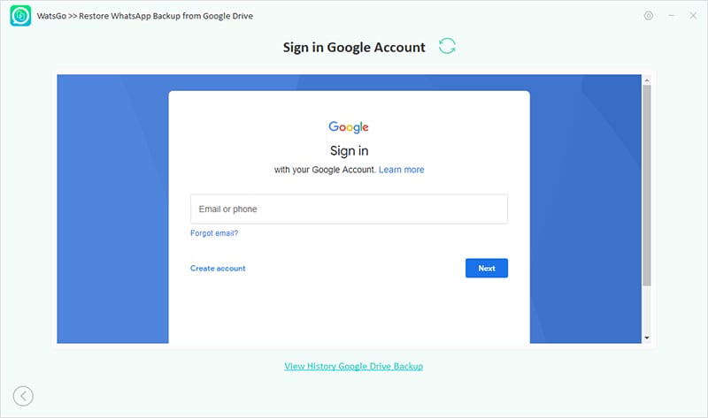 Guía de Watsgo - Watsgo firma en la cuenta de Google