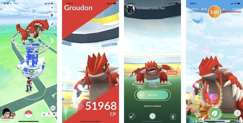 Usando el clima para atrapar a Groudon