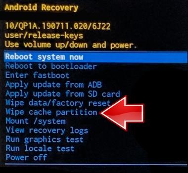 Borrar caché del sistema Android
