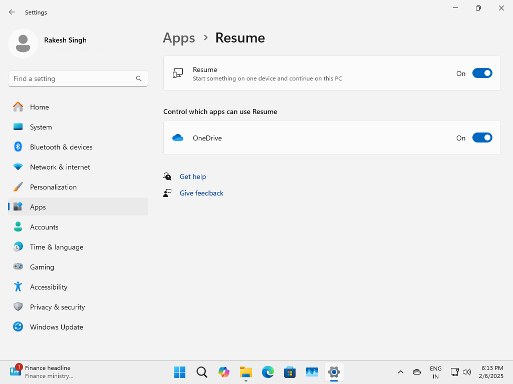 Windows 11 Build 26100.4349 con característica de currículum
